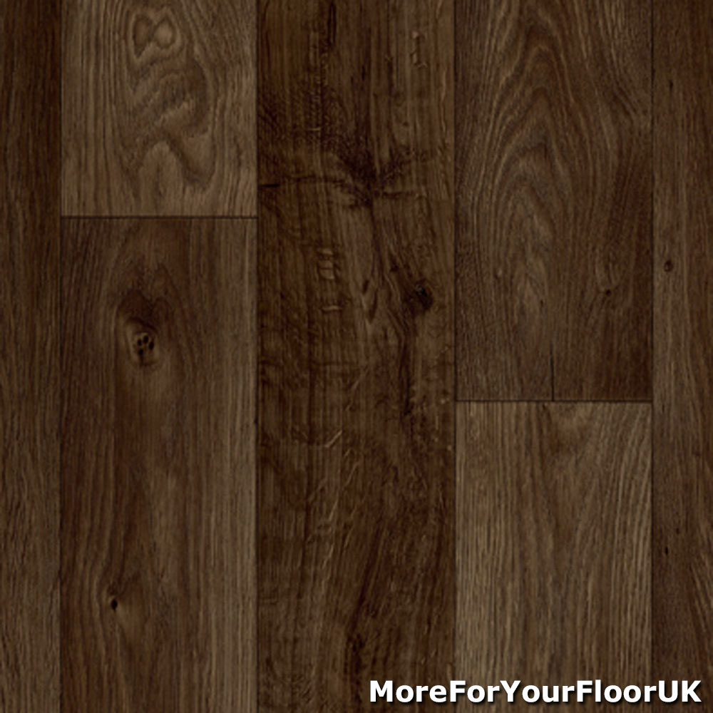 Dark Wood Effect Vinyl Flooring | Lazuema