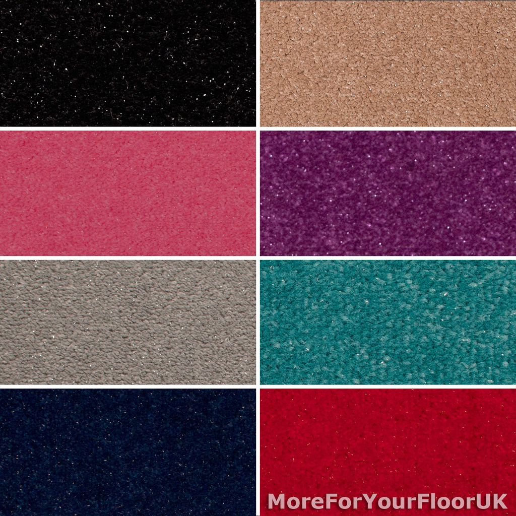 Sparkly Carpet Cheap Glitter Sparkle Soft Twist Pile Feltback Twist