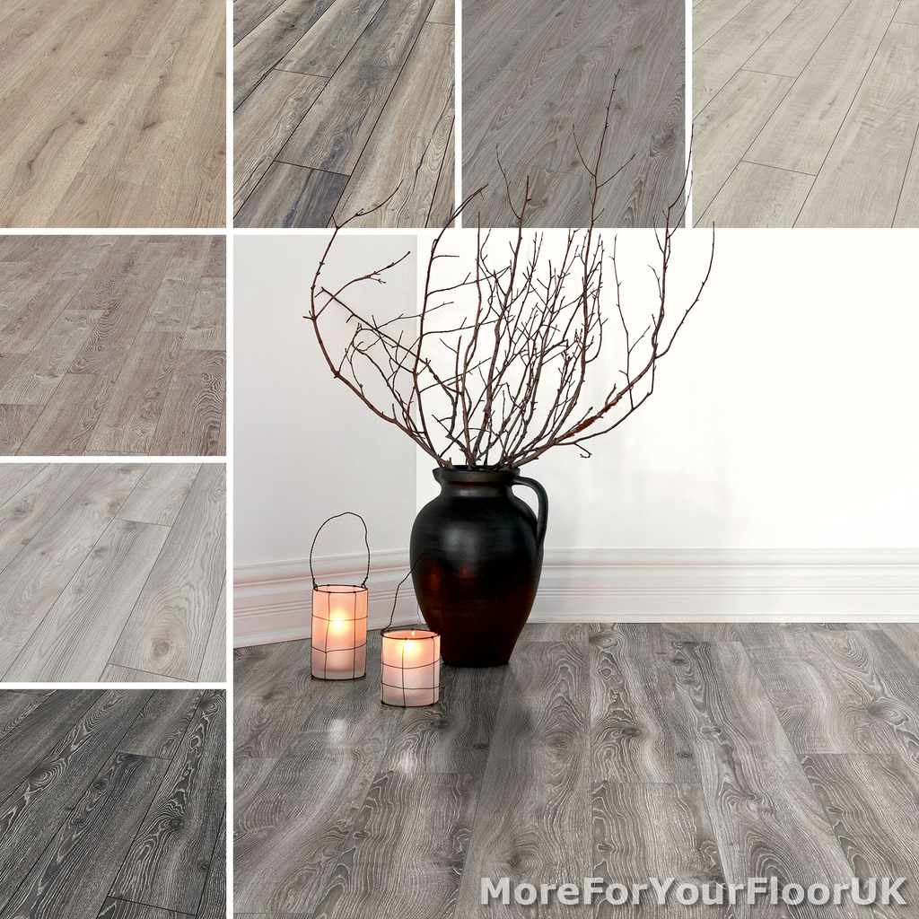 Grey Laminate Flooring Warm Grey Laminate Floor Grey Wood Style Wood Grain Ebay