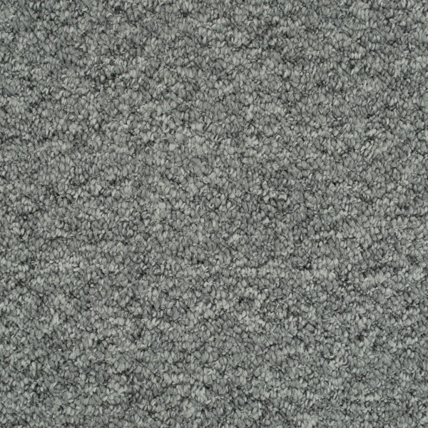 Ash Grey California Loop Pile Felt Backed Carpet Berber Stain Resistant